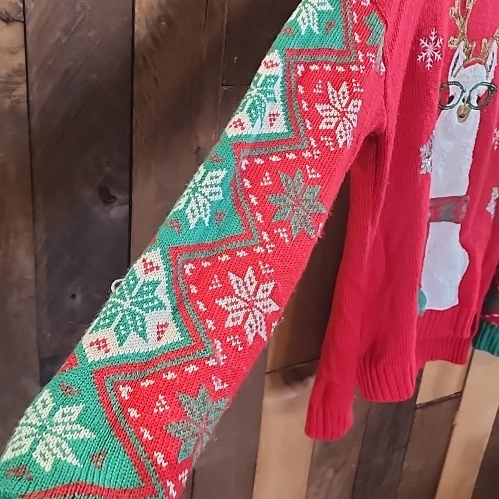 Ugly Christmas llama- United States Sweaters Size L - Picture 4 of 5